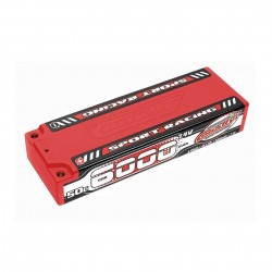Team Corally - Sport Racing 50C LiPo Battery - 6000mAh - 7.4V - Stick 2S - 4mm Bullit